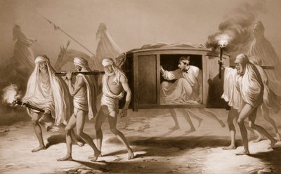 Indischen Stil PostChaise in der Pubjab zwischen Loudiana und Amritsar